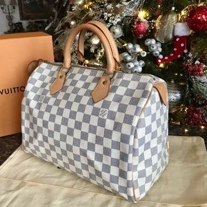 Gorgeous Louis Vuitton Speedy 30 Damier Azur